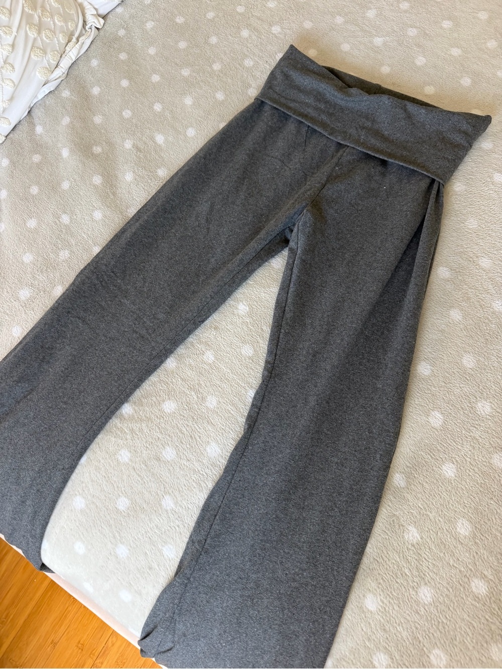 SHEIN Gray Kids Fold-Over Waist Sweatpants
